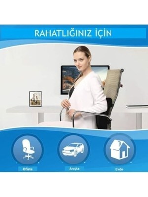 Vuralsin38 Visco Ortopedik Bel Sırt Minderi – Ofis Koltuğu & Için Bel Destek Yastığı, Medikal Sırt Dayama Koltuk Minderi