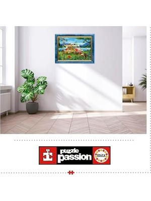 Vuralsin38 Educa 1000 Parça Harika Kamp Tatili Puzzle - 19922 - Camping Holiday