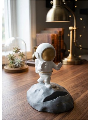 Oko Design Astronot Telefon Tutucu Stand Dekoratif Masa Aksesuarı