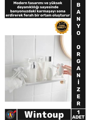 Wintoup #organizer Şık Fonksiyonel Raf Düzenleyici Tezgah Üstü Mutfak Ev Dolap Içi Modern Banyo Organizer