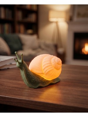 Fora3D Salyangoz Gece Lambası / Dekoratif Lamba 3D Baskı