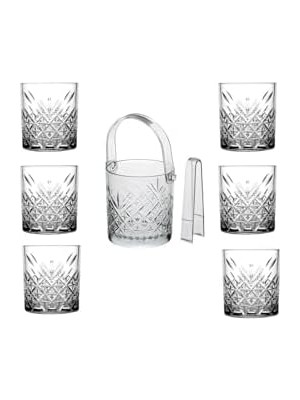 Vuralsin38 Viski Bardağı ve Buz Kovası Set 6 Kişilik 86985859685854458AYBABASTORE