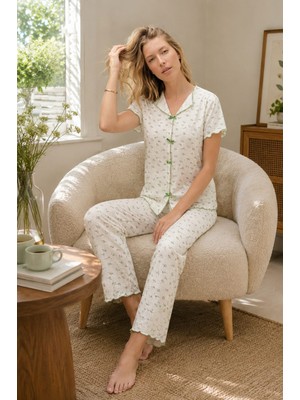 Onz Nicemood %100 Pamuklu Pijama Takimi