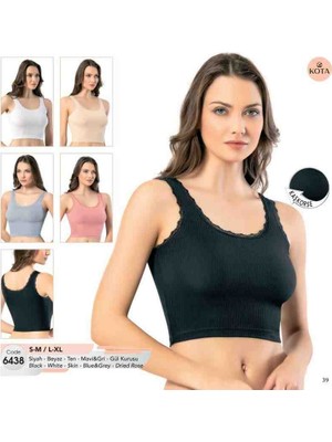 Kota 6438 Kaşkorse Kalın Askılı Crop