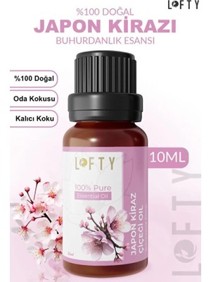 Vuralsin38 Lofty Kirazı Çiğçeği Saf Uçucu Yağ (10ML) -%100 Doğal Esansiyel Yağ | Etkileyici ve Egzotik Oda Kokusu, Buhurdanlık ve Difüzör Yağı