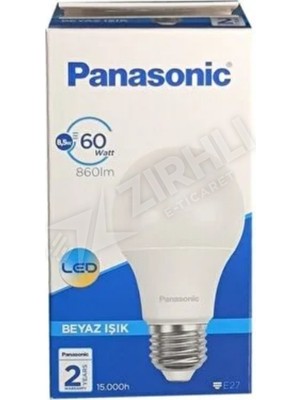 5 Adet Panasonic E27 LED Lamba 8.5 W - 60 Watt Beyaz Işık