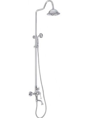 LPD Royal Mi̇x Borulu Robot Banyo Tepe Duş Seti̇