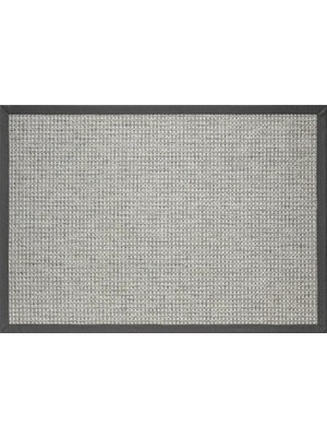 Vivense Bordürlü Hasır Dokulu Sisal Makine Halısı, Gri, 120X400
