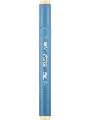 Rich KLM-18029 Art-X Sketch Marker Kalem Duo 7502 Khaki Grey