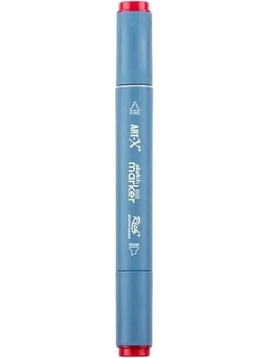 Rich KLM-17987 Art-X Sketch Marker Kalem Duo 220 Wine Red
