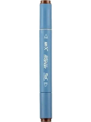 Rich KLM-17993 Art-X Sketch Marker Kalem Duo 2321 Walnut