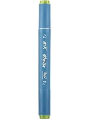 Rich KLM-17958 Art-X Sketch Marker Kalem Duo 377 Olive Green