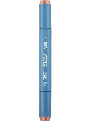 Rich KLM-18012 Art-X Sketch Marker Kalem Duo 7565 Karamel
