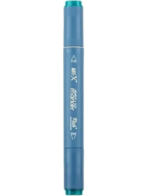 Rich KLM-17982 Art-X Sketch Marker Kalem Duo 327 Peacock Green