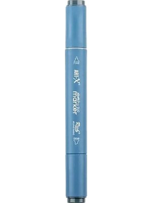 Rich KLM-17942 Art-X Sketch Marker Kalem Duo 444 Blue Grey