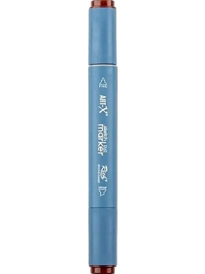 Rich KLM-17929 Art-X Sketch Marker Kalem Duo 181 Brown