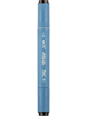 Rich KLM-17941 Art-X Sketch Marker Kalem Duo 405 Black Grey