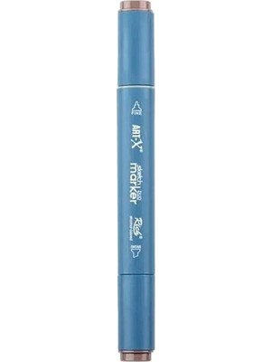 Rich KLM-17990 Art-X Sketch Marker Kalem Duo 7528 Pasific Grey
