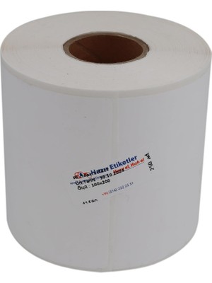 Vuralsin38 Pp Opak Etiket 100MM x 200MM 250 Adet
