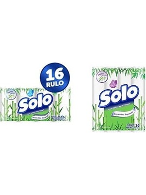 Vuralsin38 Solo Tuvalet Kağıdı Bambu Katkılı 16'lı ve Solo Kağıt Havlu Bambu Katkılı 16'lı