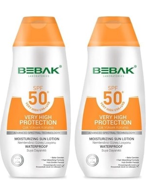 Vuralsin38 Bebak Nemlendirici Güneş Losyonu 50+ Spf 200 ml (2 Paketi)