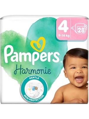 Vuralsin38 Pampers Harmonie Bebek Bezi Ikiz Paket 4 Beden 28 Adet