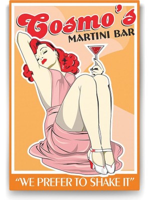 Vuralsin38 Martini Bar Tablosu - 60X90CM
