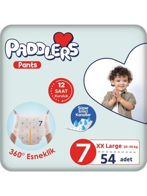 Vuralsin38 Külot Bebek Bezi 7 Numara Xx-Large 54 Adet (20-30 Kg) Ekstra Fırsat Paketi