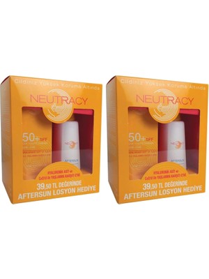 Vuralsin38 Neutracy Güneş Koruyucu Set Tüm Ciltler Için - Güneş Losyonu SPF50+ 150 ml - Aftersun Losyon 150 ml (2 Paketi)