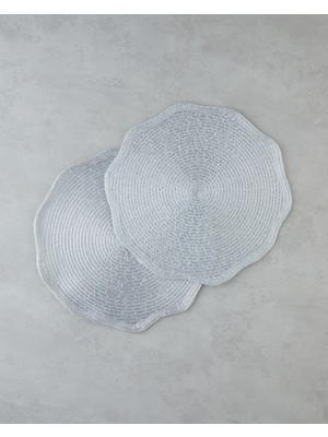 English Home Serisca Pet 2'li Amerikan Servis 38 cm Silver Premium Tasarım ile Sofra Aksesuarı
