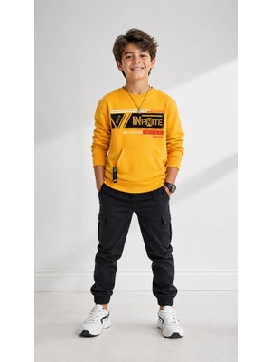 Stsahra  Erkek Çocuk Sarı Sweatshirt