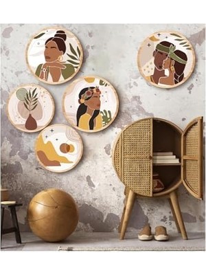 Vuralsin38 Notpa Dekorize Mdf 5 Parça Çerçeve Görünümlü Tablo Set 5006, 8692016031622