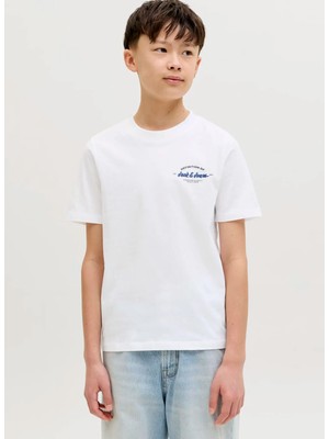 Jack & Jones Beyaz Erkek Çocuk Baskılı T-Shirt 12289112