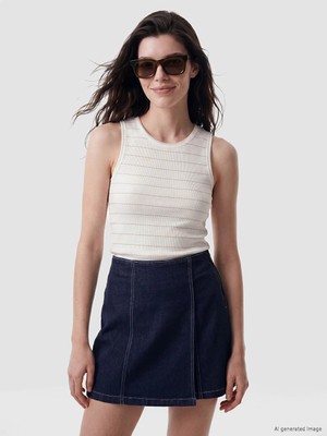 LC Waikiki Lcw Comfort Ekru Tişört