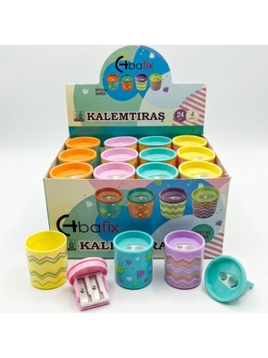 Belirtilmemiş Bafix Kalemtıraş Çift Delikli Bfx-Ts7001B (24 Lü Paket)
