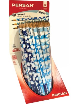 Belirtilmemiş Pensan Bulut Flimli Kurşun Kalem Pe96060 (72 Li Paket)
