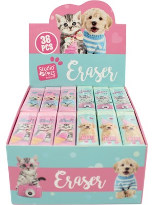  dolphin studıo pets silgi pt-9627 renkli 36/432 (36 lı paket)