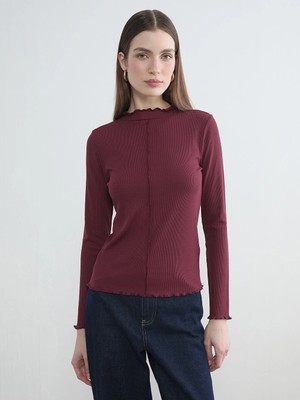 Lcw Modest Bordo Tişört