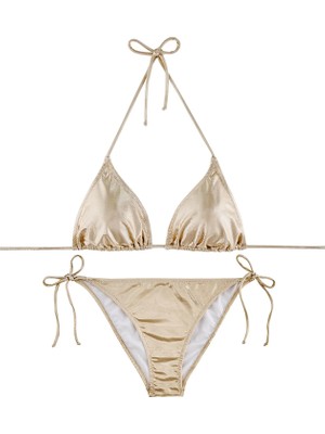 Slipstop Altın Kadın Bikini Takım SB2644000309