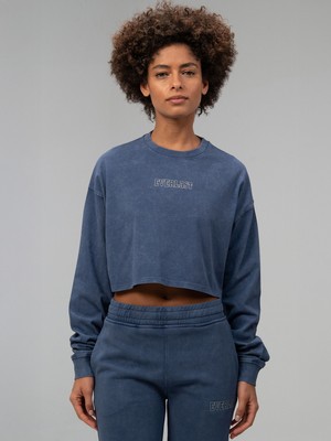 Everlast Giant Logo Oversize Indigo Kadın Sweatshirt
