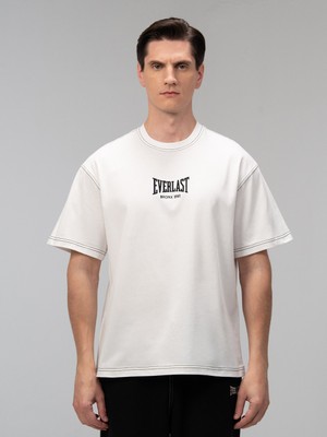 Everlast Dot Collection Comfort Fit Beyaz Erkek Tişört