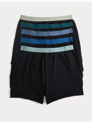 Marks & Spencer 5'li Pamuklu Jersey Boxer