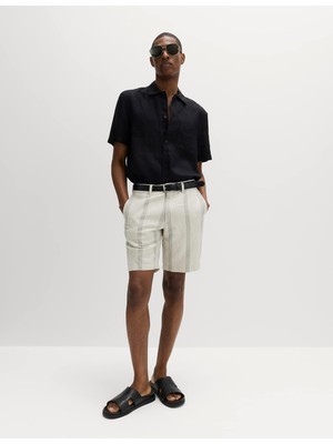 Marks & Spencer Keten Karışımlı Chino Şort