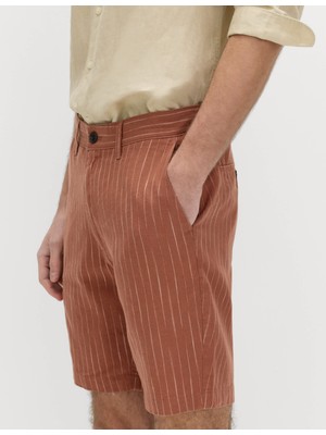 Marks & Spencer Keten Karışımlı Chino Şort
