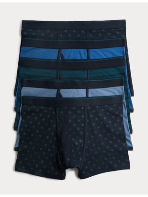 Marks & Spencer 5'li Desenli Boxer