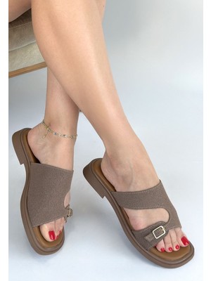 Shoegar Gray Vizon Deri Tozu Terlik