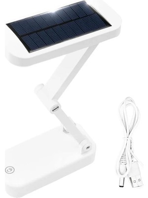 Powermaster PM-24440 Katlanabilir Dokunmatik Tuşlu Solar / Şarjlı Ledli Masa Lambası
