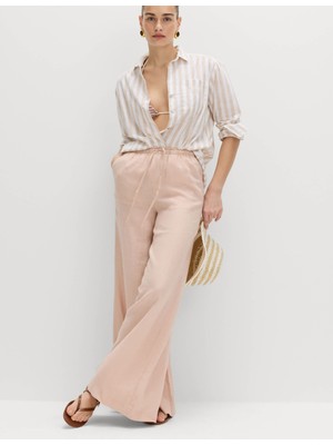 Marks & Spencer Saf Keten Palazzo Pantolon