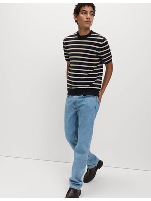 Marks & Spencer Pamuk Karışımlı Çizgili T-Shirt