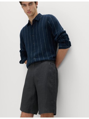 Marks & Spencer Keten Chino Şort